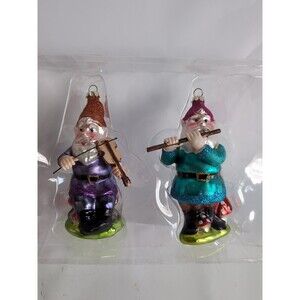 Gnomes Elves Elf Christmas Ornaments Target 2015 NIB Fairies Mushrooms MCM